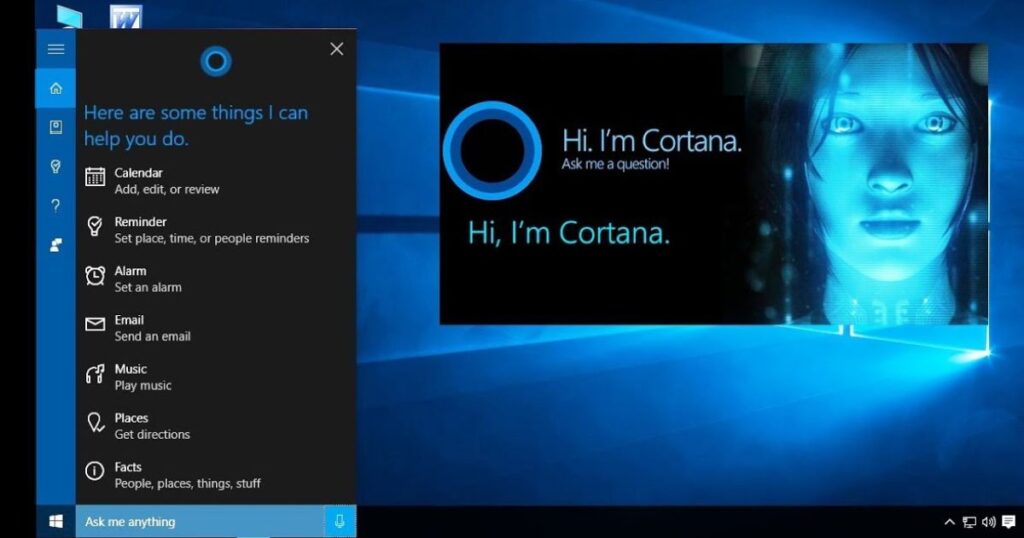 Using Cortana or Virtual Assistants